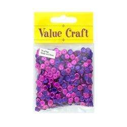 AussieSuperStore Art & Craft Essentials Craft Sequins Pink & Purple Craft Sequins Pink & Purple | Craft Embellishment 9331468001850 VCSQ2